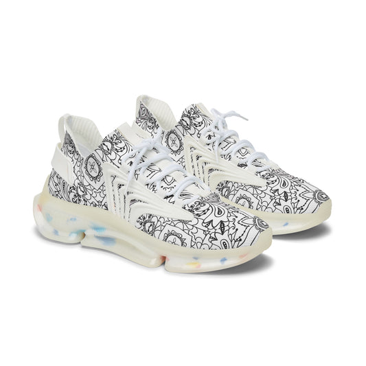 Stylish Women's Mesh Sneakers, Comfortable Athletic Shoes, Trendy Lifestyle Sneakers, Great for Walks, Casual Wear, Fitness Fashion