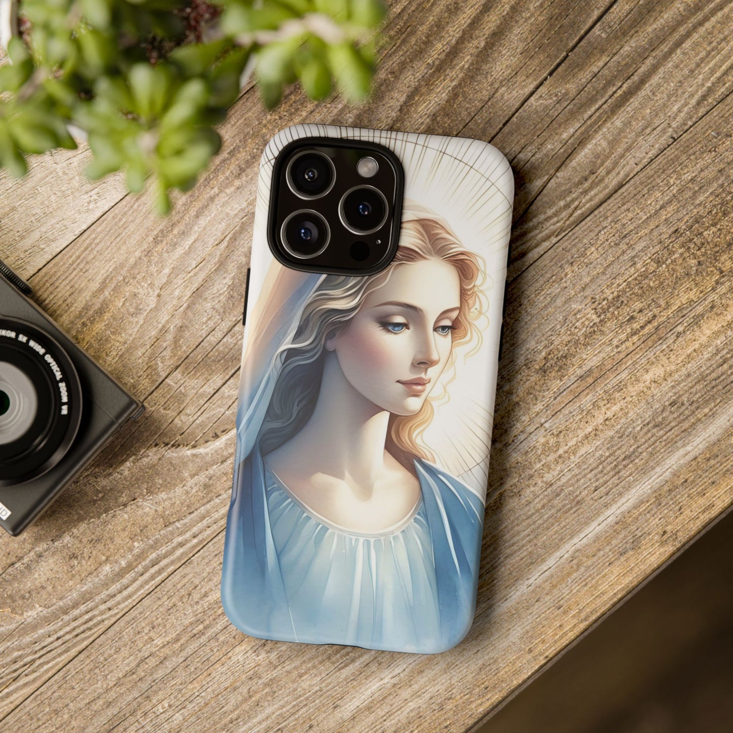 Beautiful Mary Phone Case, Tough Phone Case, Inspirational Tech Accessory, Gift for Her, Religious Phone Cover