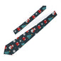 Christmas Necktie with Snowmen and Trees