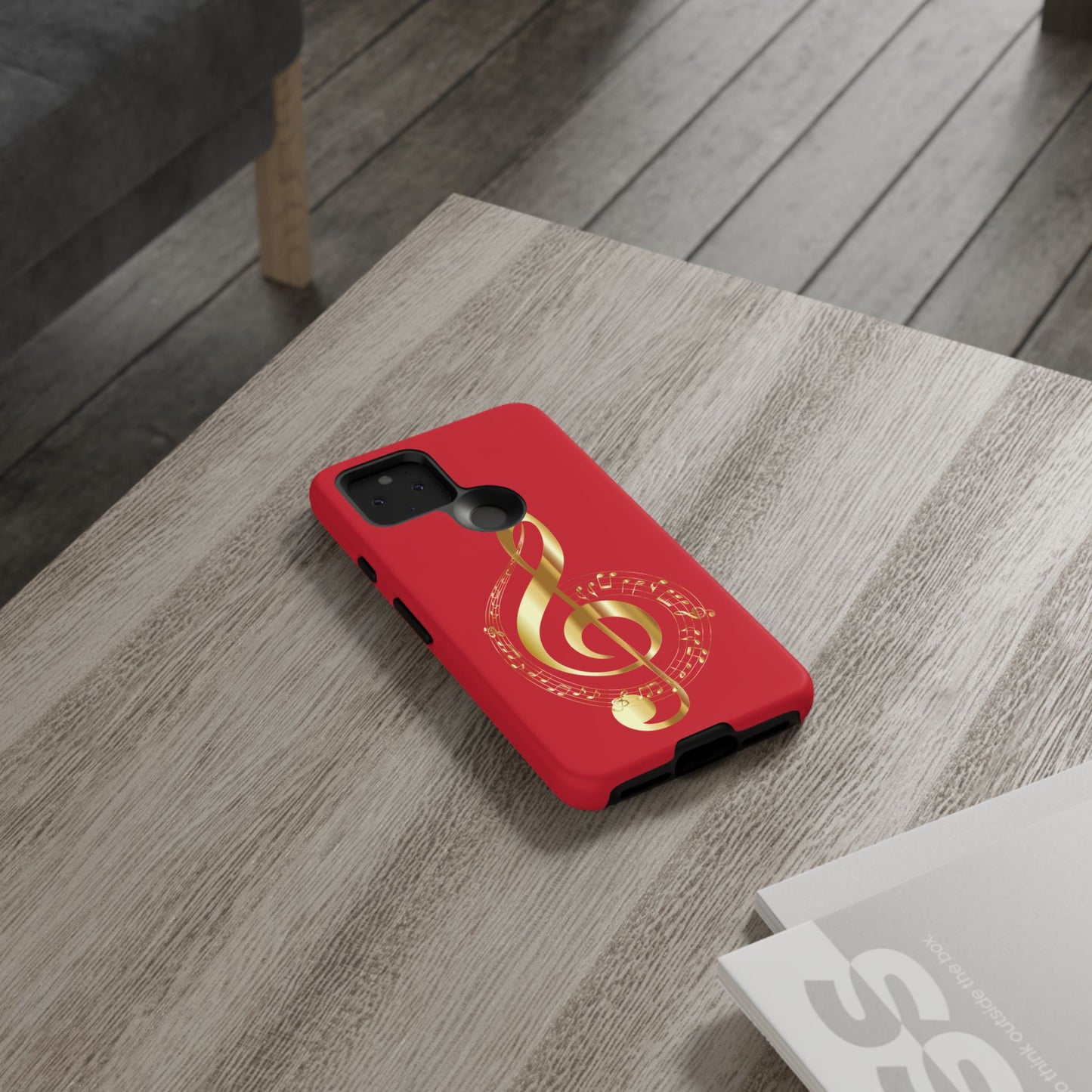 Tough Cases - Red Musical Note