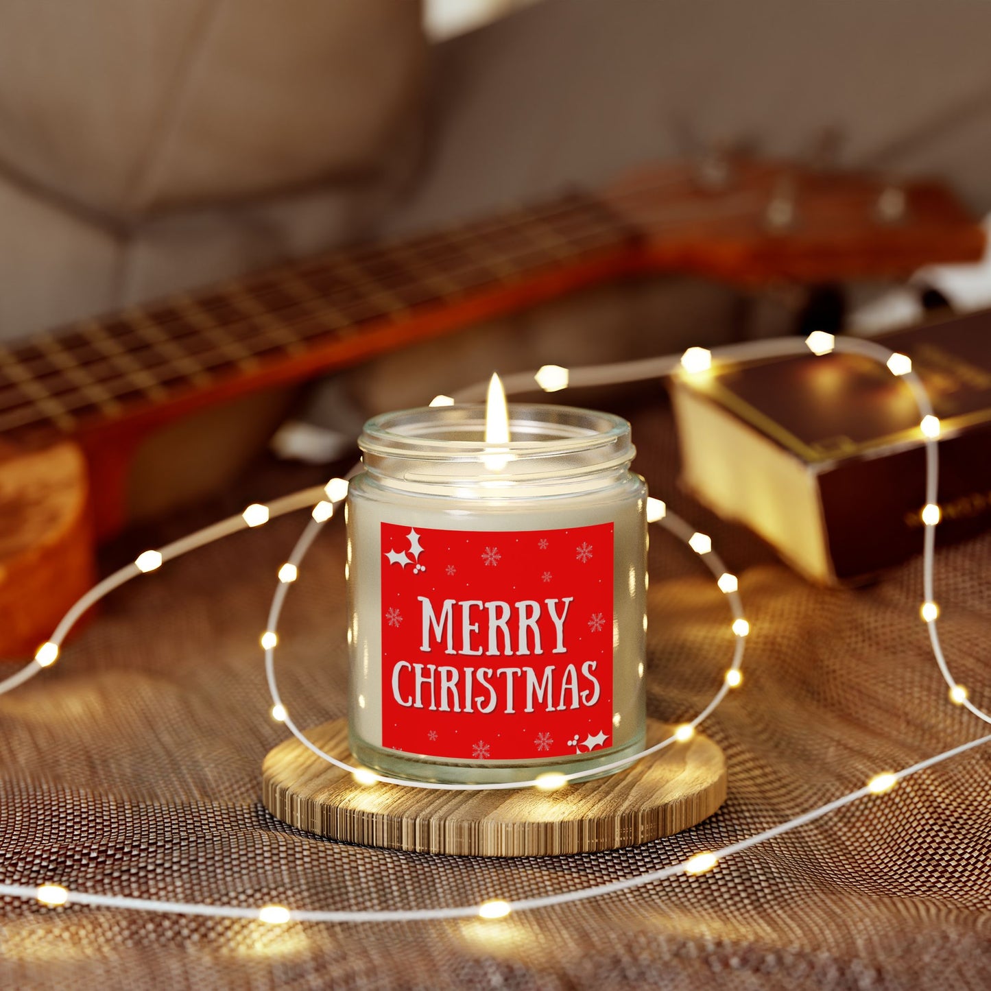 Merry Christmas Scented Candles, Holiday Decor, Gift for Her, Cozy Home Fragrance, Christmas Gifts, Aromatherapy