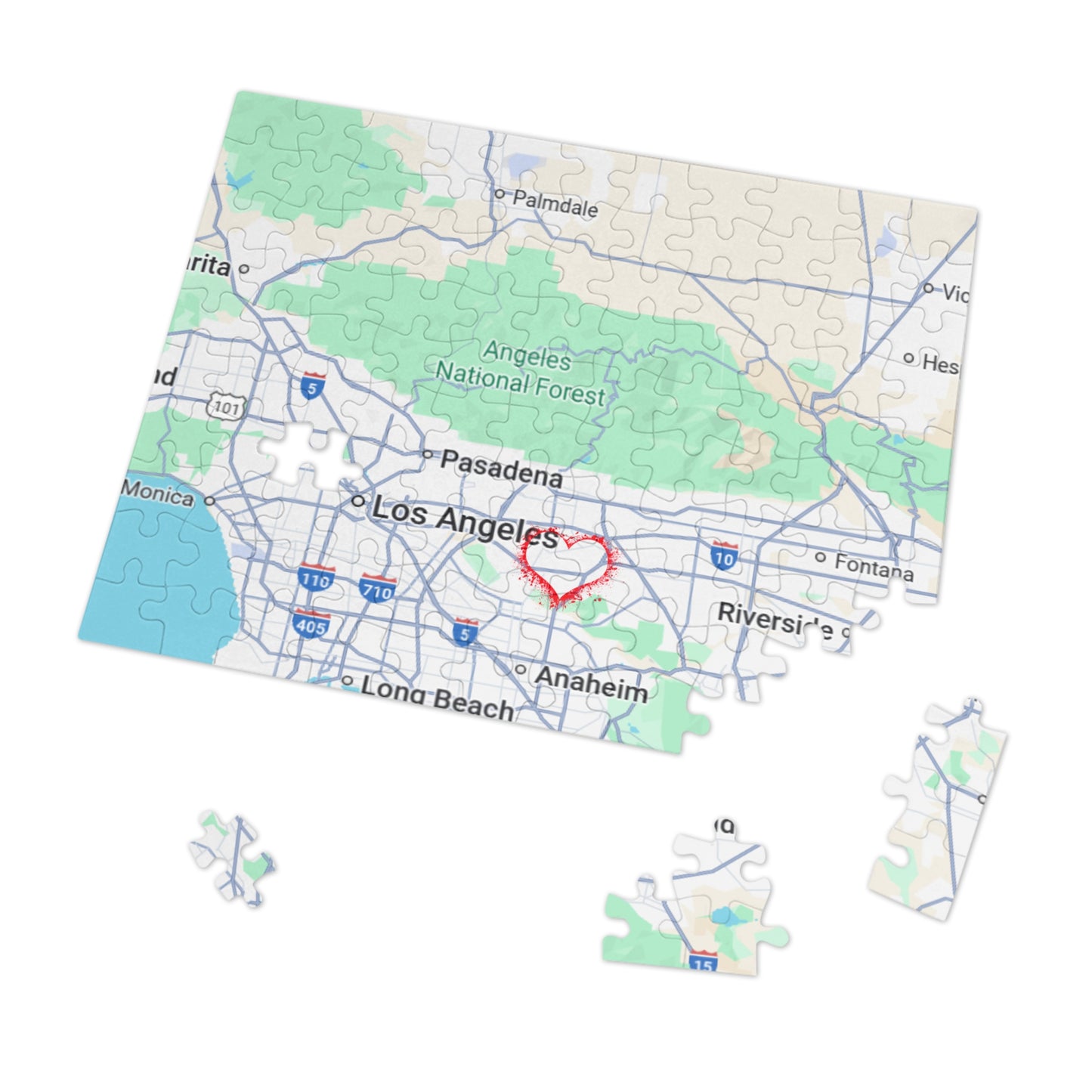 Los Angeles Love Jigsaw Puzzle with Tin | Fun Family Game, Unique Gift, Travel Keepsake, Home Decor, Puzzle Lovers