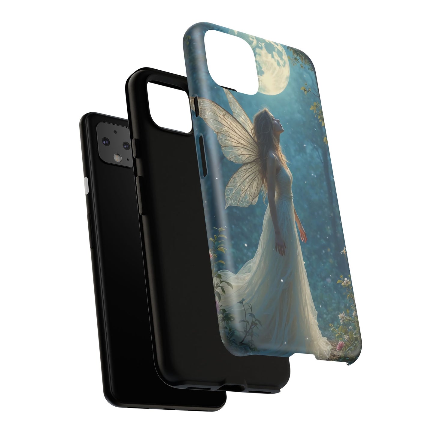 Fairy Moon Phone Case | Tough Cases for Nature Lovers, Fantasy Gift, Boho Phone Accessory, Ethereal Aesthetic, Magical Design