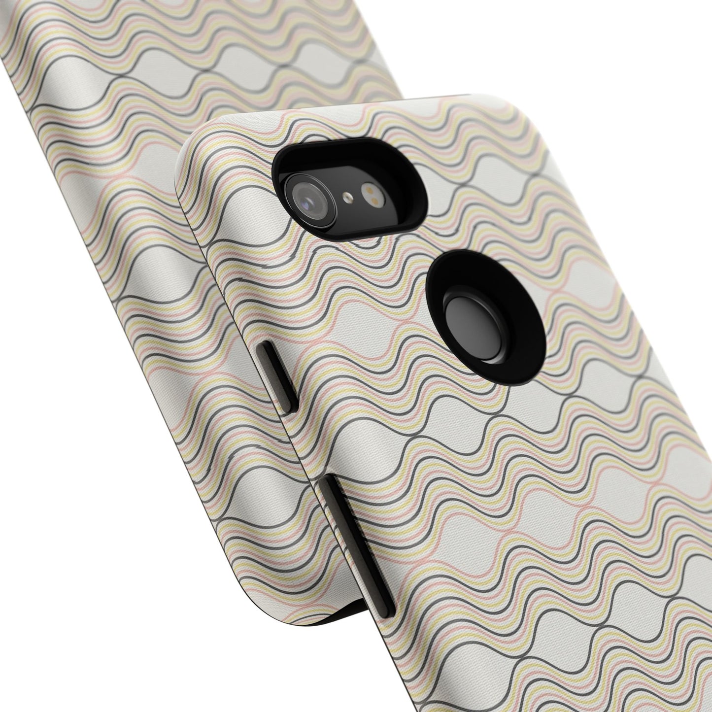 Stylish Phone Case for Tough Protection, Wavy Design, Chic Accessory, Gift for Her, Trendy Tech, Holiday Gift Idea