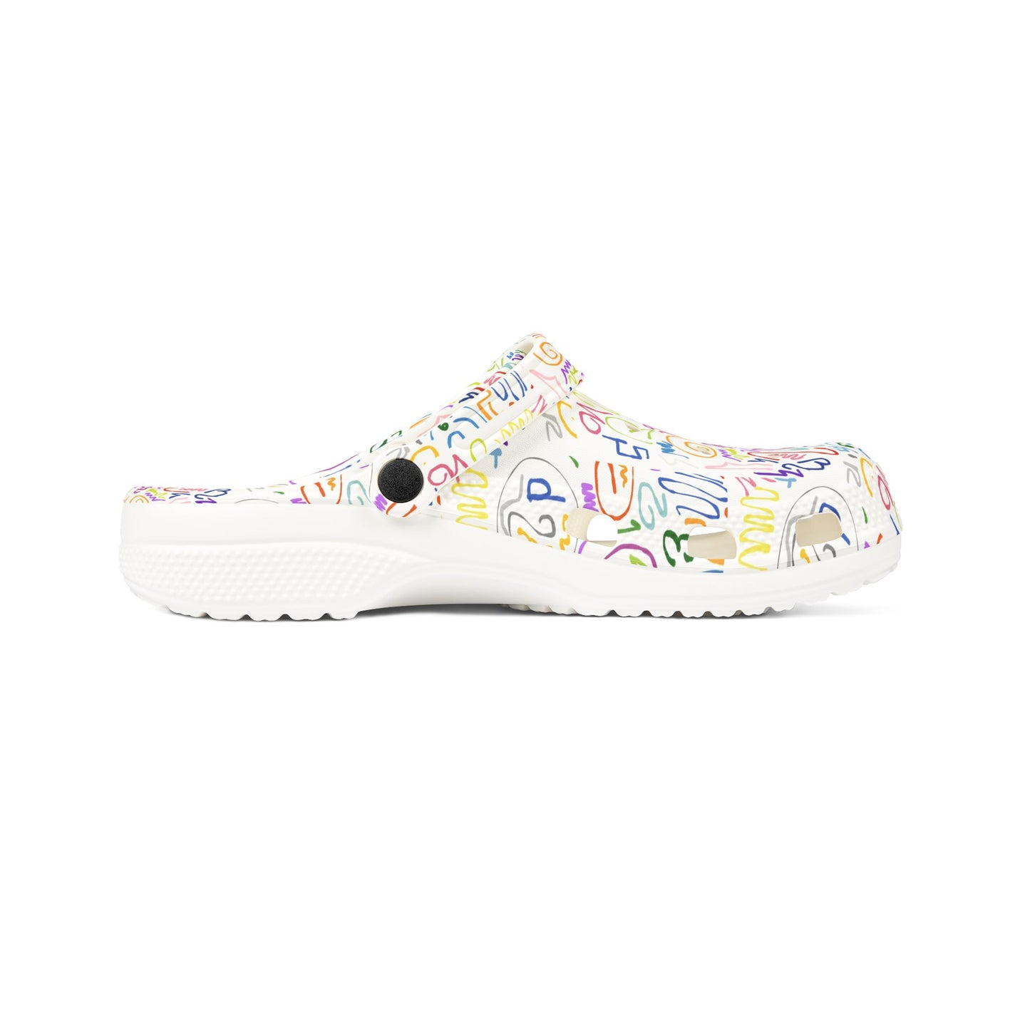 Colorful AOP EVA Foam Rubber Clogs, Fun Slip-On Shoes, Comfortable Everyday Footwear, Perfect for Gardening, Beach, Casual Outings