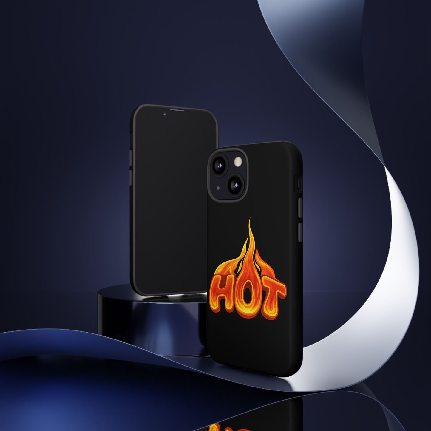 Stylish Phone Case, Hot Flames Design, Gift for Teens, Trendy Accessory, Protective Cover, Unique Phone Case
