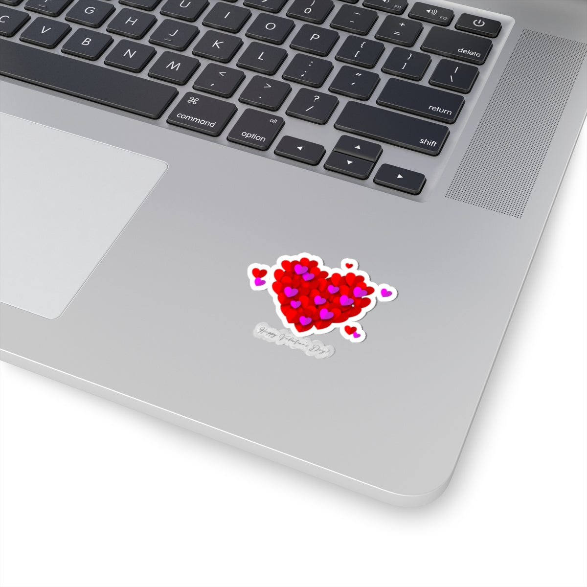 Valentine’s Heart Kiss-Cut Sticker — "Happy Valentine’s Day" Love Decal