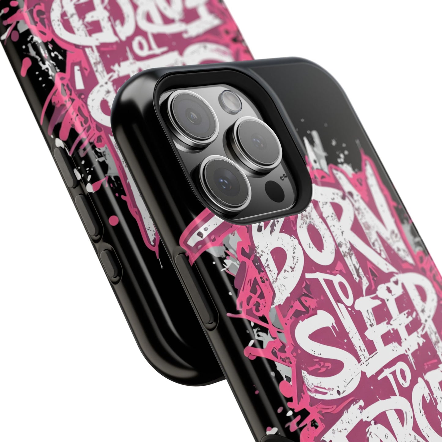 Phone Case — "Born to Sleep, Forced to Work" Impact-Resistant Magnetic Case