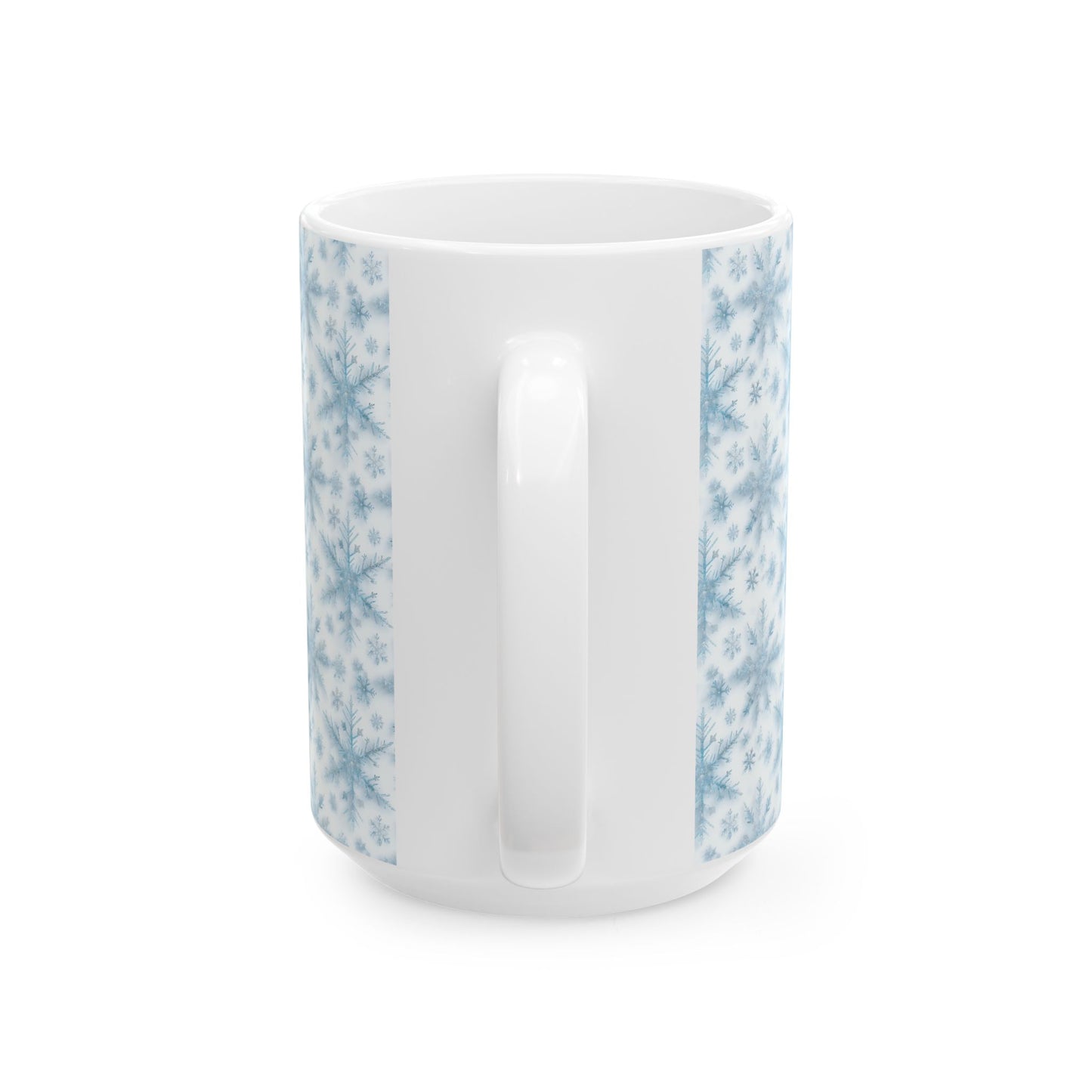 Winter Wonderland Ceramic Mug - Cozy Snowflake Design, Perfect for Hot Cocoa, Holiday Gifts, Home Decor, Winter Celebrations