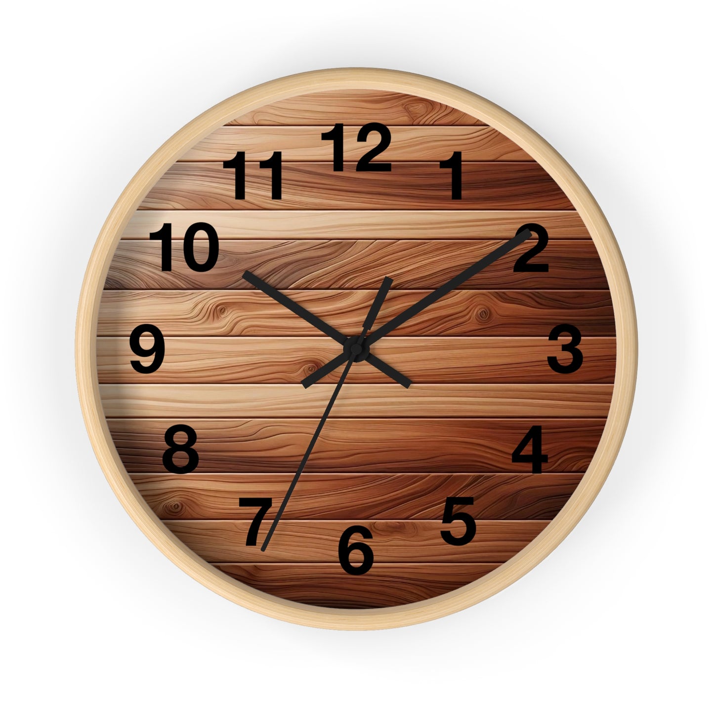Rustic Wood Wall Clock - Natural Timber Home Decor, Gift for Housewarming, Wedding, Decorative Timepiece, Boho Style, Unique Design
