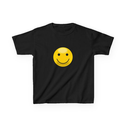 Kids Smiley Face Tee - Fun Cotton Shirt for Kids, Perfect for Birthdays, Casual Outfits, Positive Vibes, Gifts
