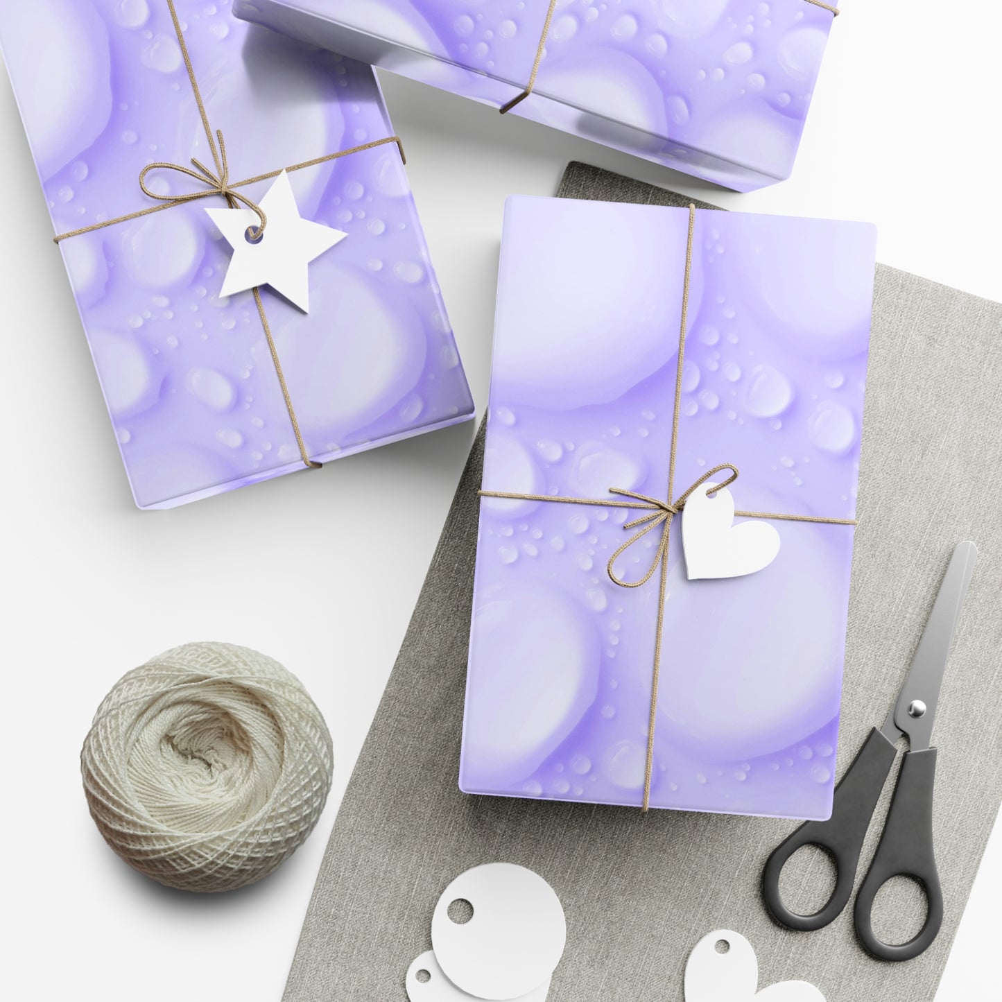 Elegant Purple Bubble Gift Wrap Papers
