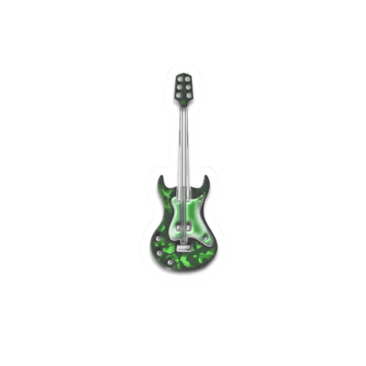 Rockin' Guitar Kiss-Cut Stickers | Perfect for Music Lovers, Laptop Decor, Gift for Musicians, Party Favors, Fun Accessories