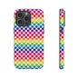 Rainbow Dot Phone Case, Colorful Phone Cover, Fun Phone Accessory, Gift for Friends, Trendy Mobile Case