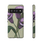 Floral Phone Case - Tough Cases, Purple Flower Design, Cell Phone Accessories, Gift for Her, Nature Lover Essentials