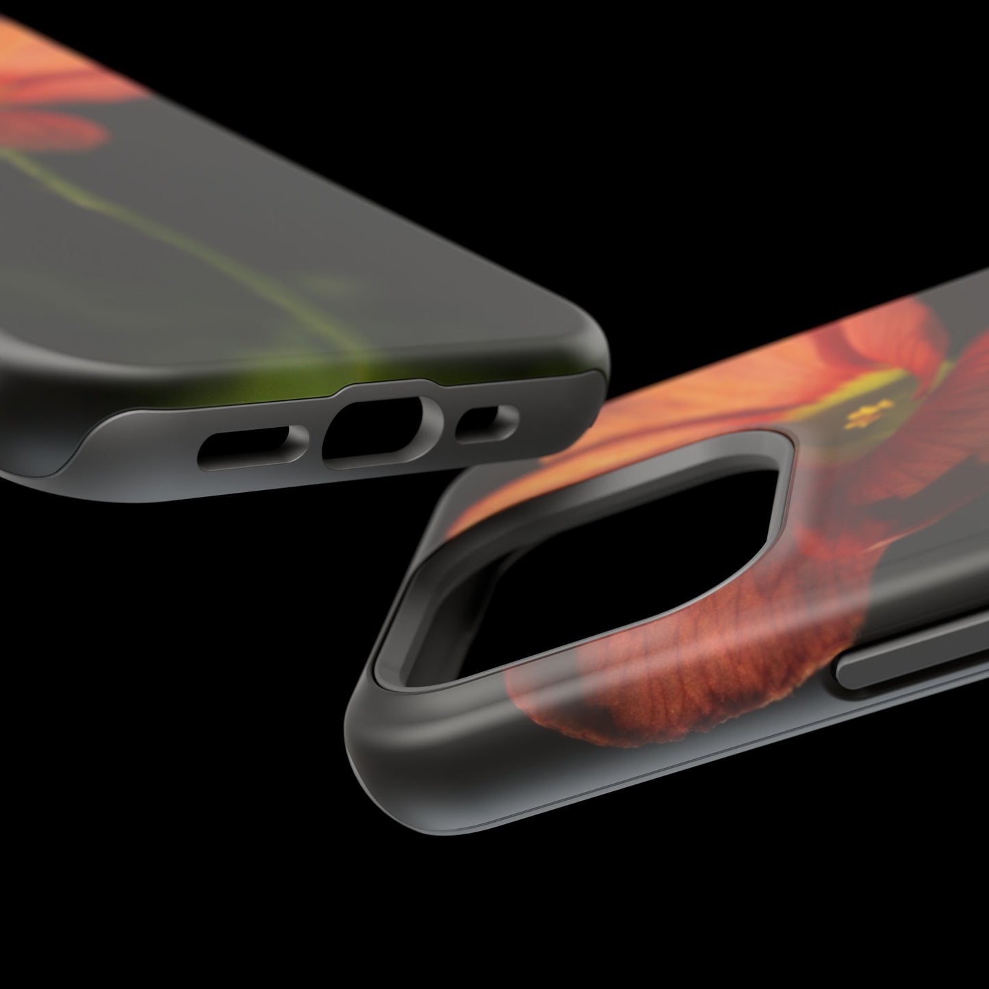 Poppy Bloom Magnetic Impact Phone Case — Slim Protective Floral Design