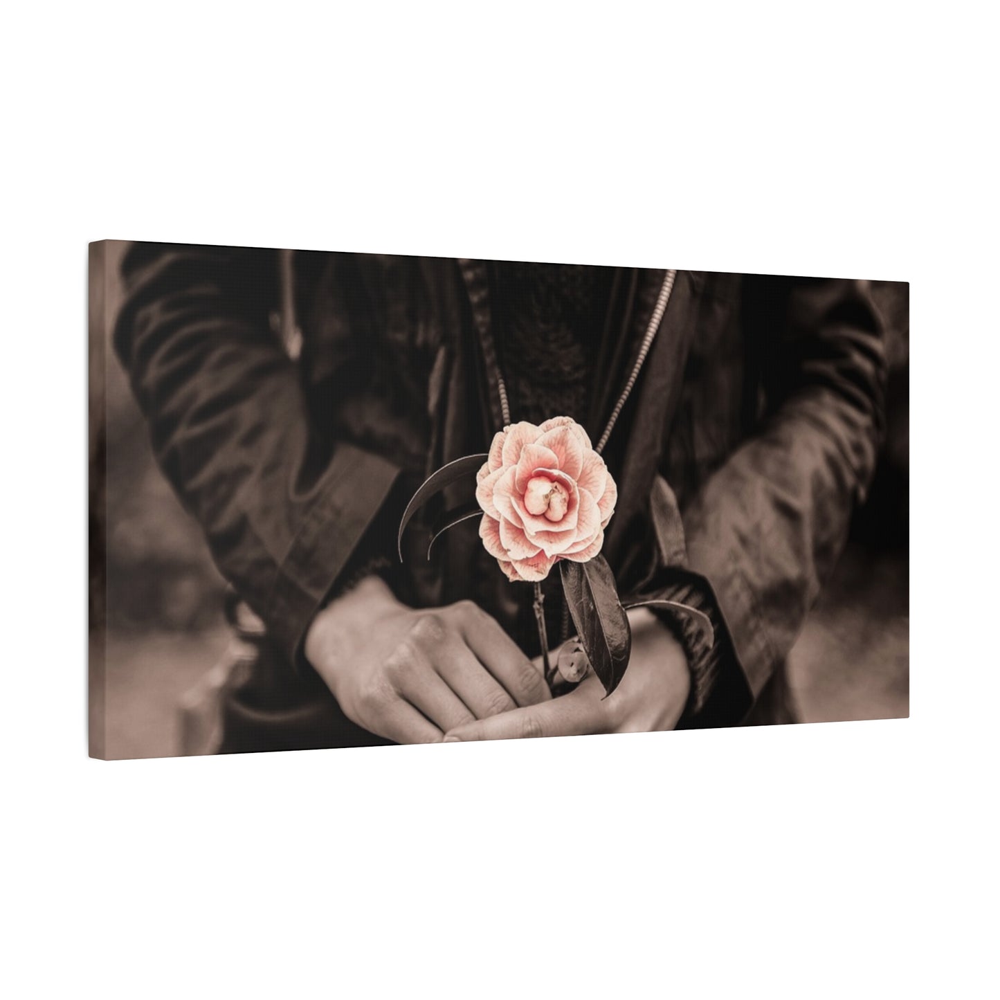 Floral Art Canvas Wall Decor, Modern Home Accent, Gift for Her, Office Decor, Inspirational Artwork