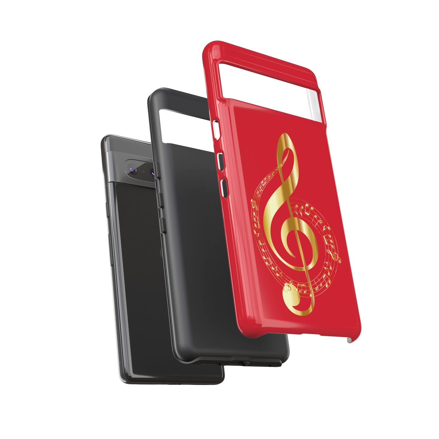 Tough Cases - Red Musical Note