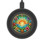 Quake Wireless Charging Pad  - Sunrise Stained Glass