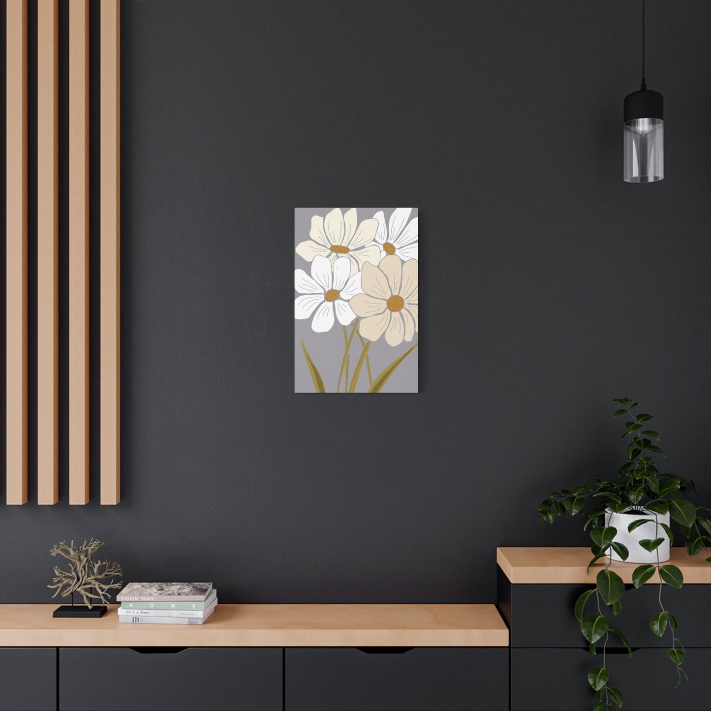 Copy of Copy of Matte Canvas, Stretched, 1.25" Tulips Pink and Purple Flowers