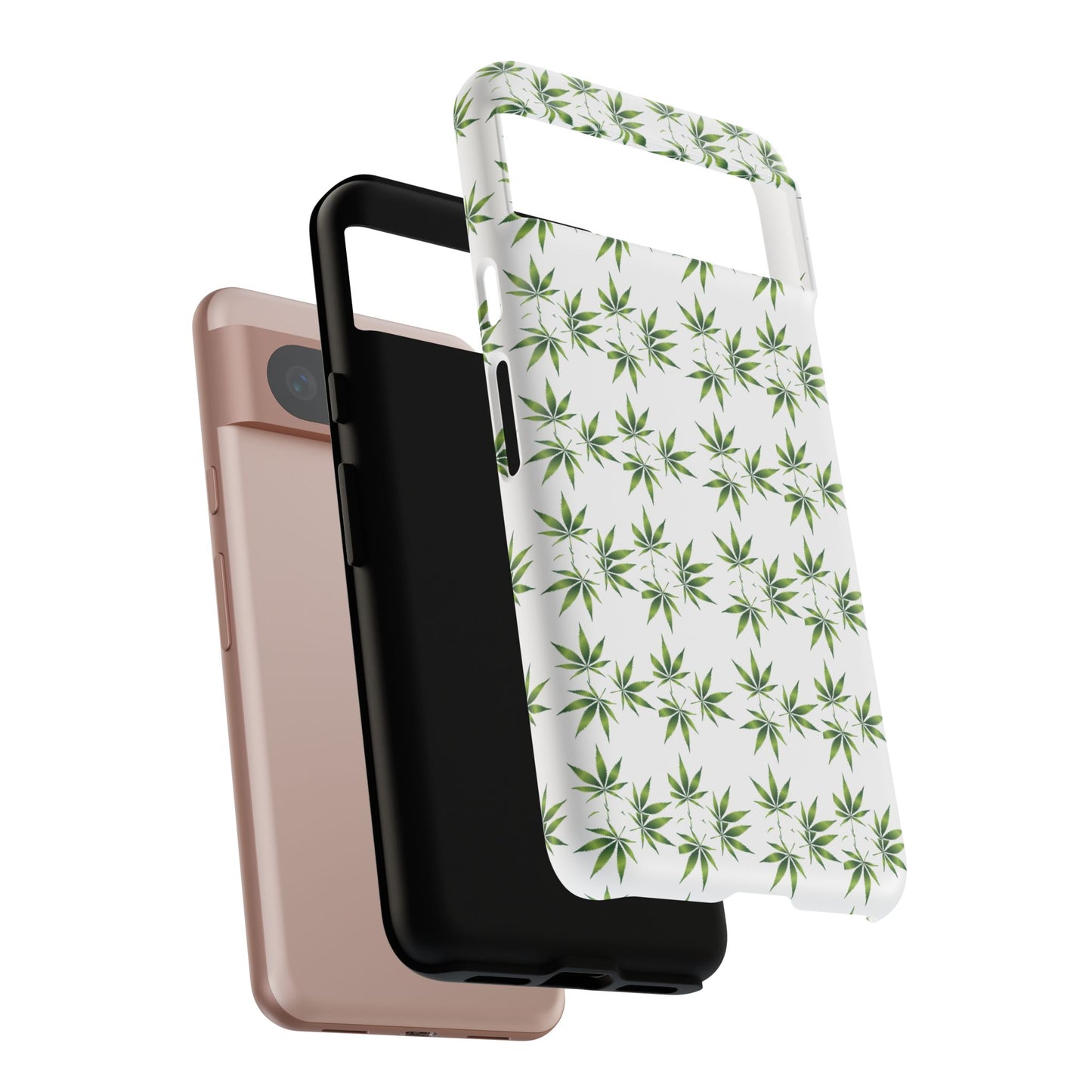 Stylish Phone Case with Cannabis Leaf Design, Durable Phone Cover, Gift for Stoner Friends, Unique Phone Accessory, Nature-Inspired Design