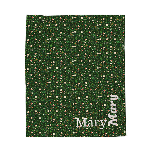 Cozy Personalized Velveteen Plush Blanket, Soft Throw for Home Decor, Custom Gift for Birthdays, Holidays, Comfort and Style