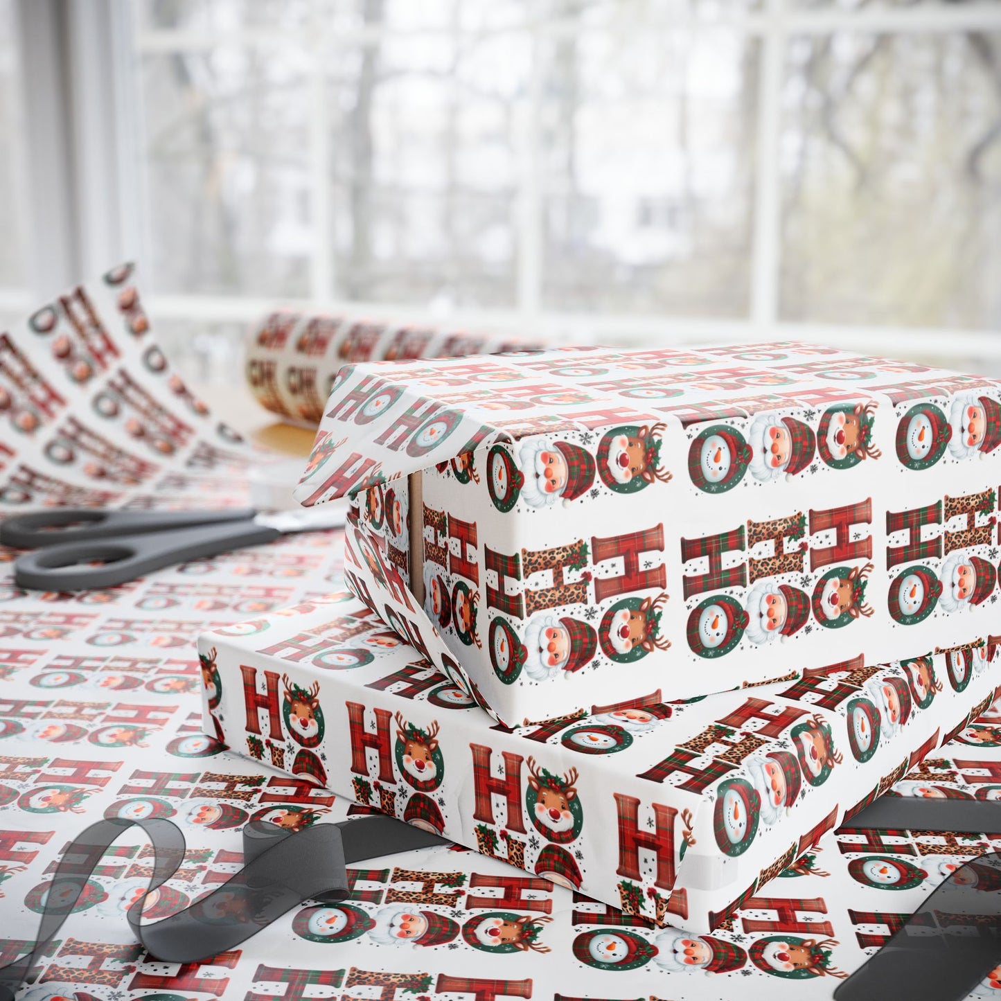 Festive Wrapping Paper, Holiday Gift Wrap, Christmas Wrap, Decorative Paper for Gifts, Seasonal Gift Wrap