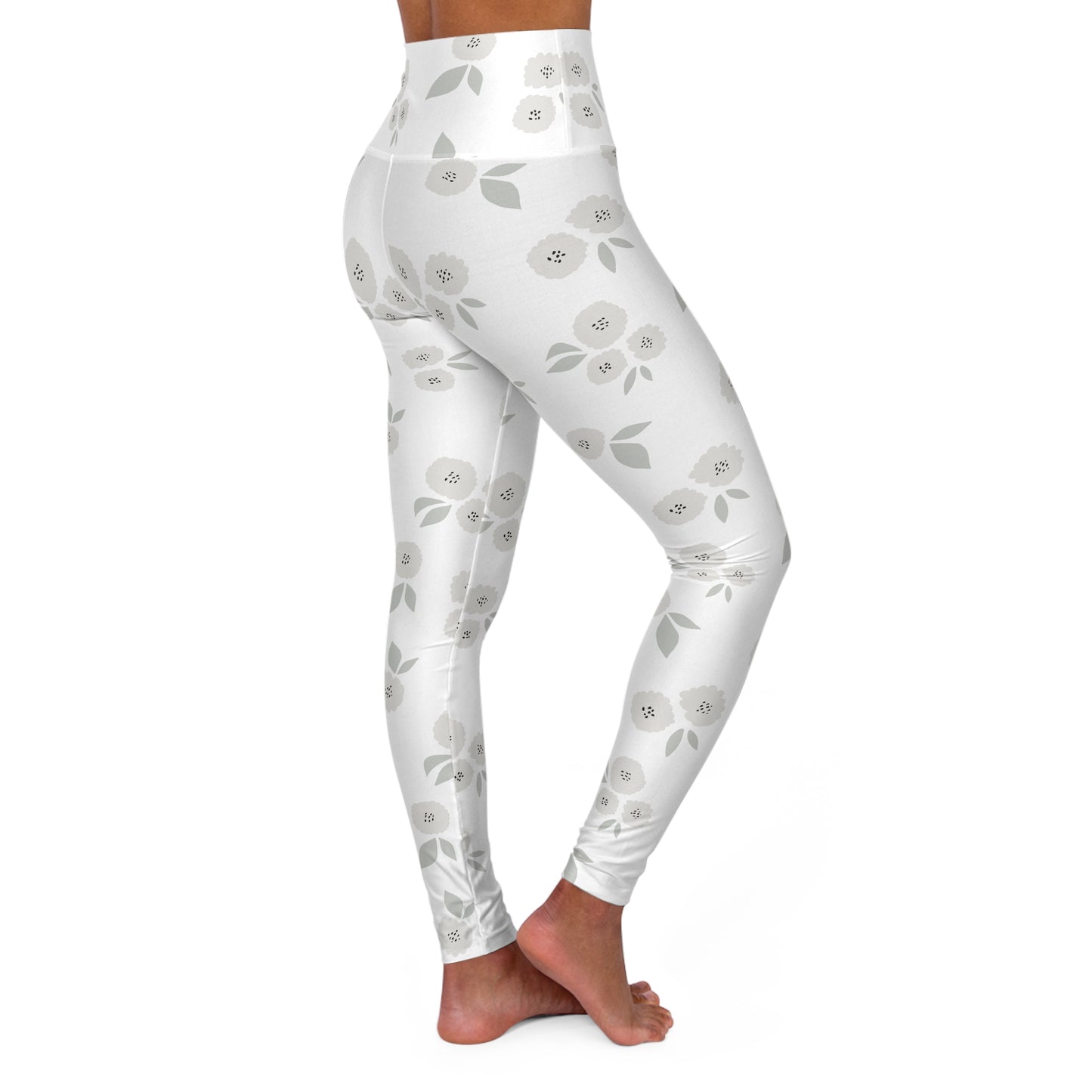 Floral High Waisted Yoga Leggings, Comfy Athleisure Wear, Fitness Leggings, Yoga Pants for Women, Perfect Gift for Active Lifestyles