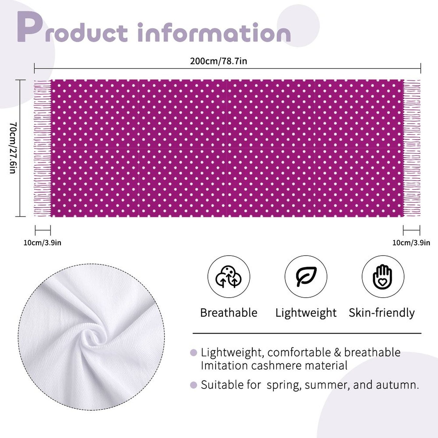 Cashmere-like Tassel Scarf