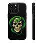 Skull & Snake Phone Case | Tough Cases, Protective Cover, Edgy Phone Accessories, Gothic Gift, Halloween Decor