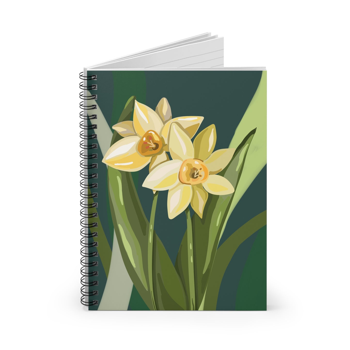 Floral Spiral Notebook - Ruled Line | Perfect for Journaling, Sketching, Gifts, Stationery Lovers, Spring Decor