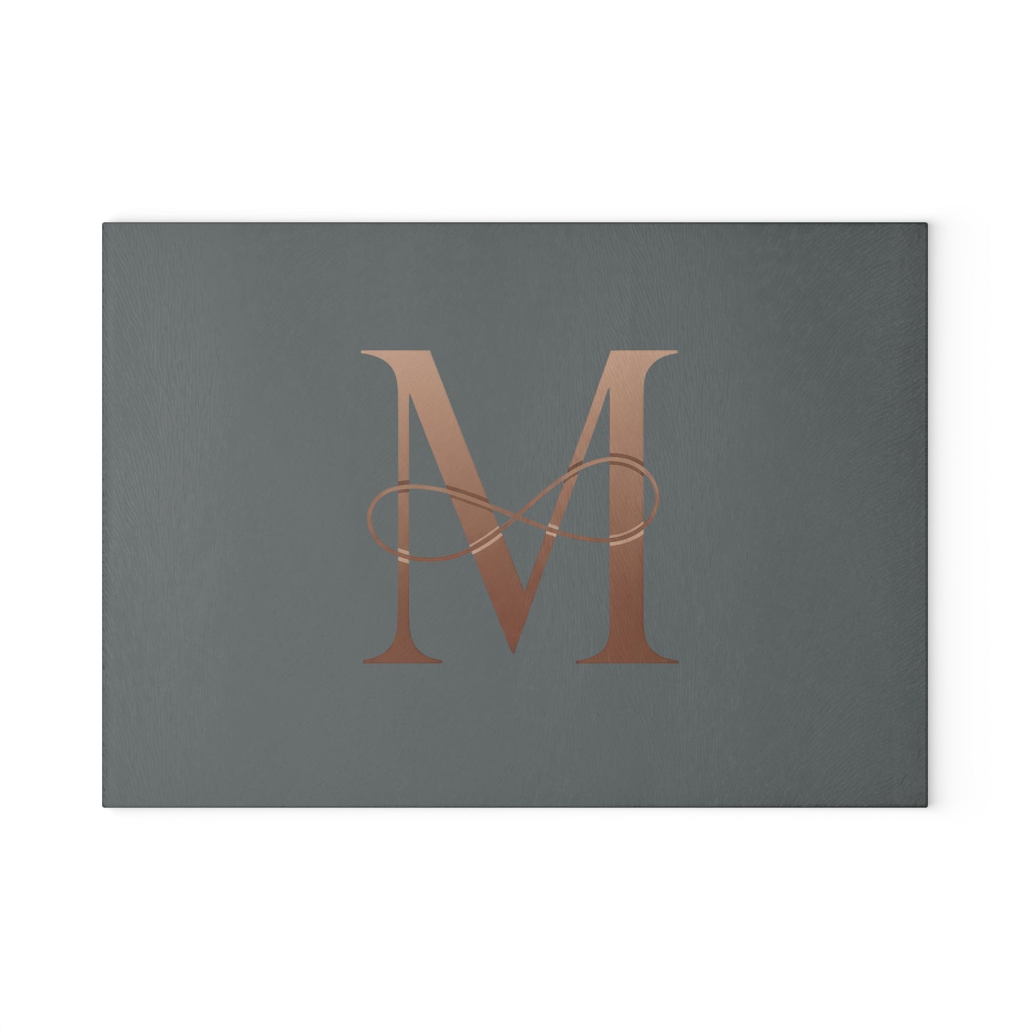 Personalized Glass Cutting Board with Elegant Initial Design, Kitchen Gift, Wedding Gift, Housewarming Gift, Custom Kitchen Decor