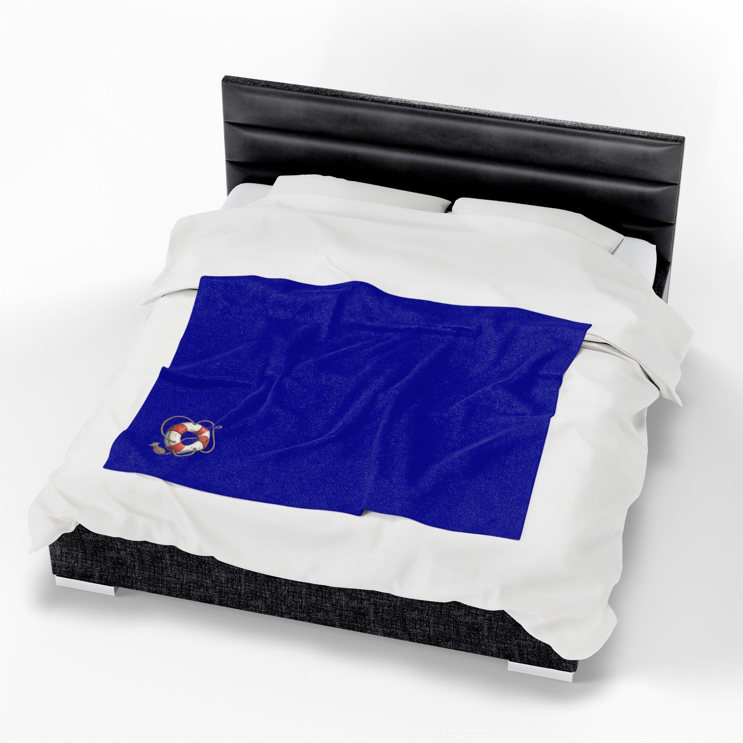 Cozy Velveteen Plush Blanket, Soft Fleece Throw, Nautical Decor, Beach House Gifts, Relaxing Home Essentials