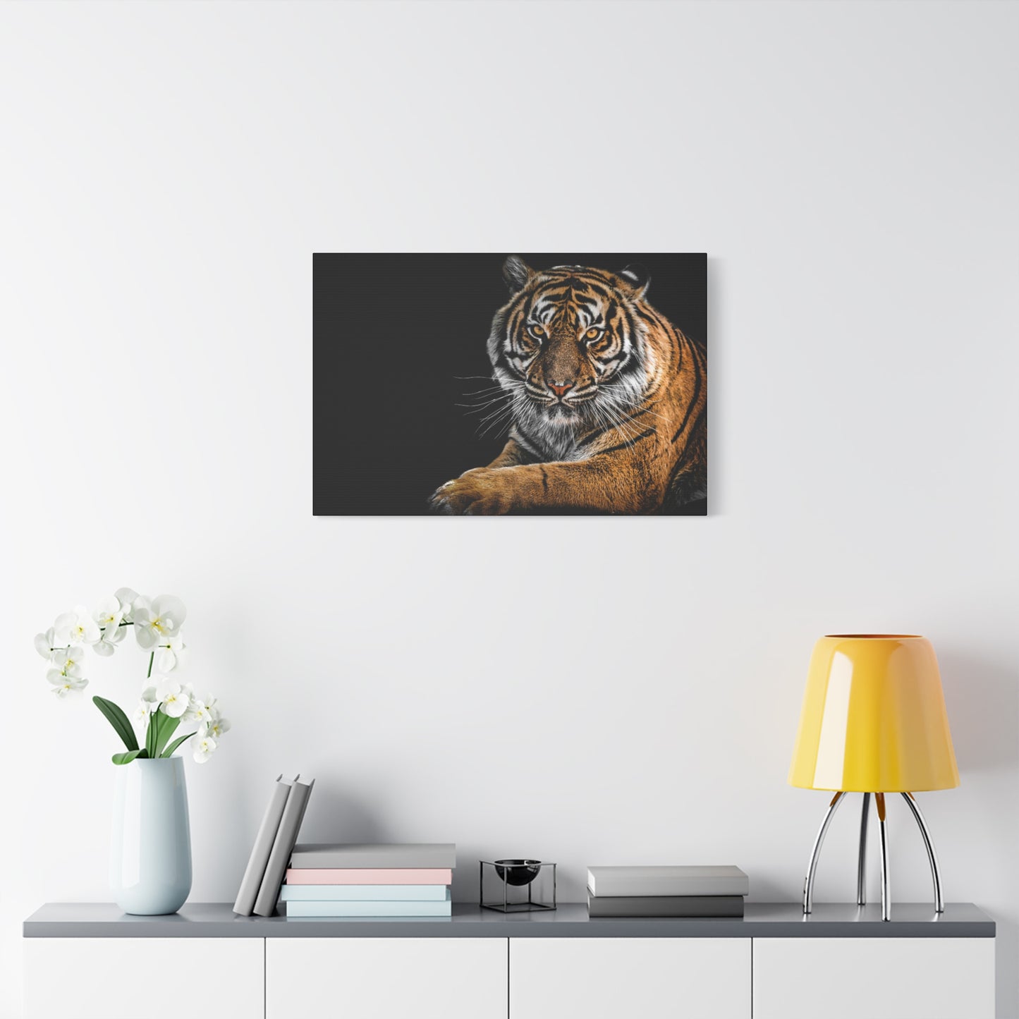 Majestic Tiger Canvas Art, Perfect for Animal Lovers, Home Decor, Gift for Wildlife Enthusiasts, Modern Wall Art, 1.25" Depth