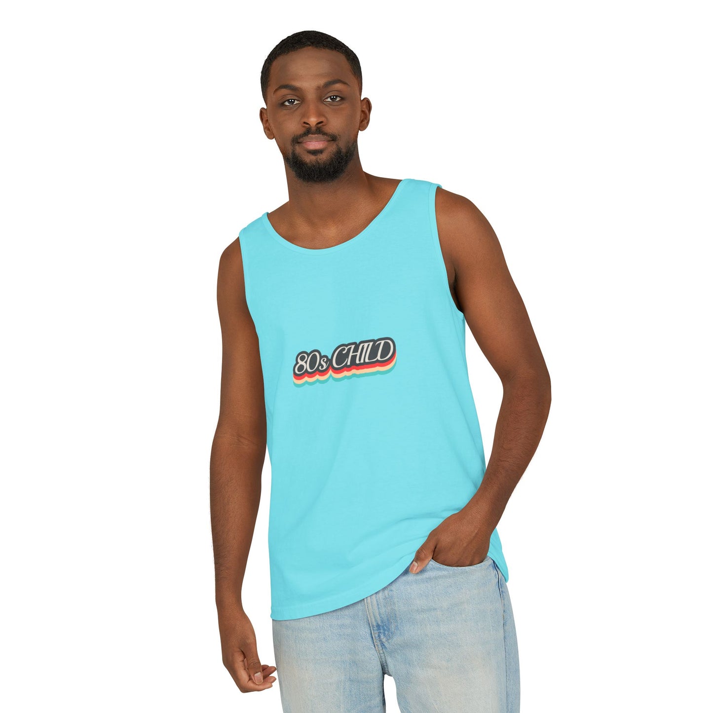 80s Child Unisex Tank Top | Retro Summer Wear, Vintage Style Shirt, Gift for 80s Lovers, Bohemian Fashion, Nostalgic Apparel