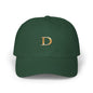 Classic Gold Initial Dad Cap - Letter D
