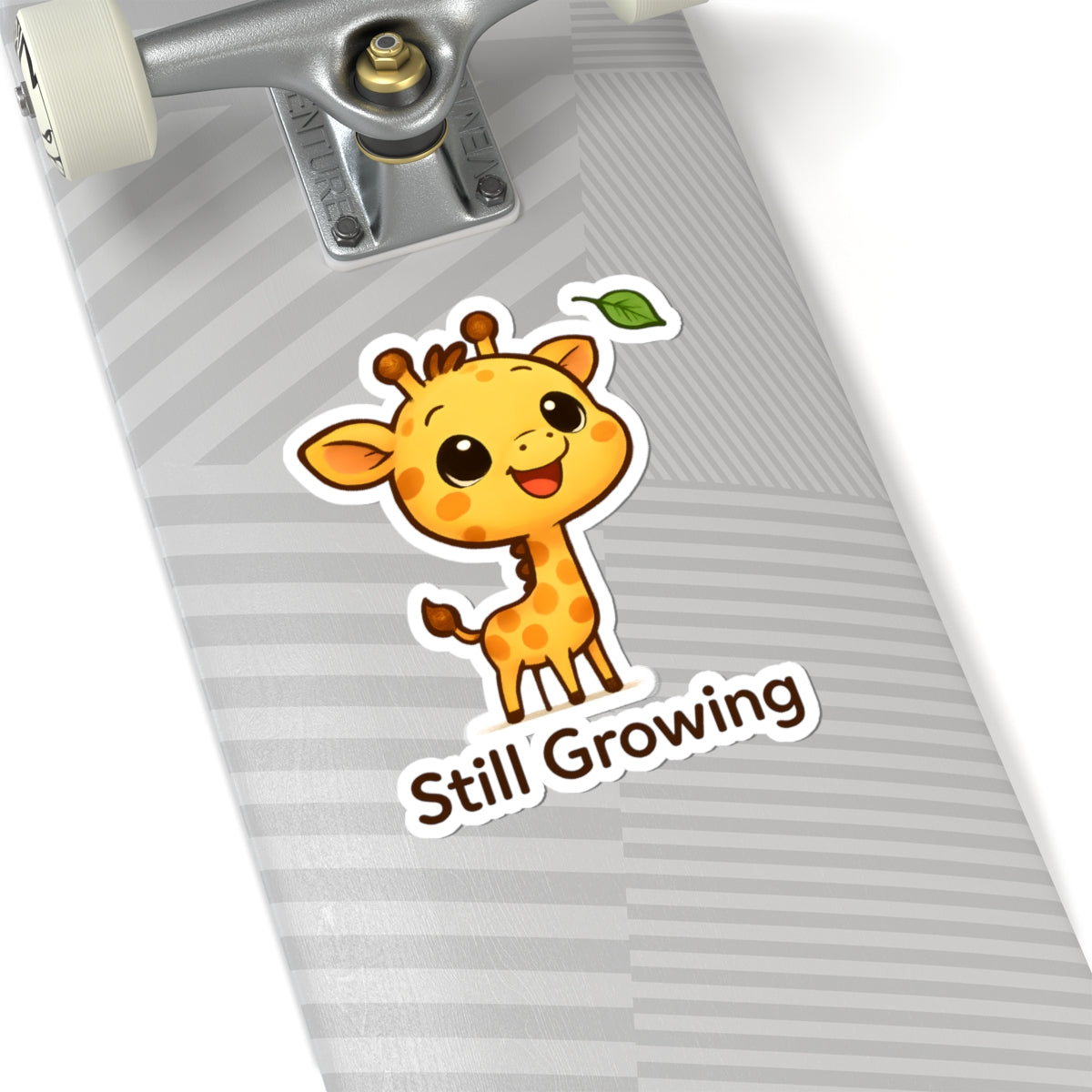Still Growing Giraffe Sticker — Cute Kids Laptop Decal