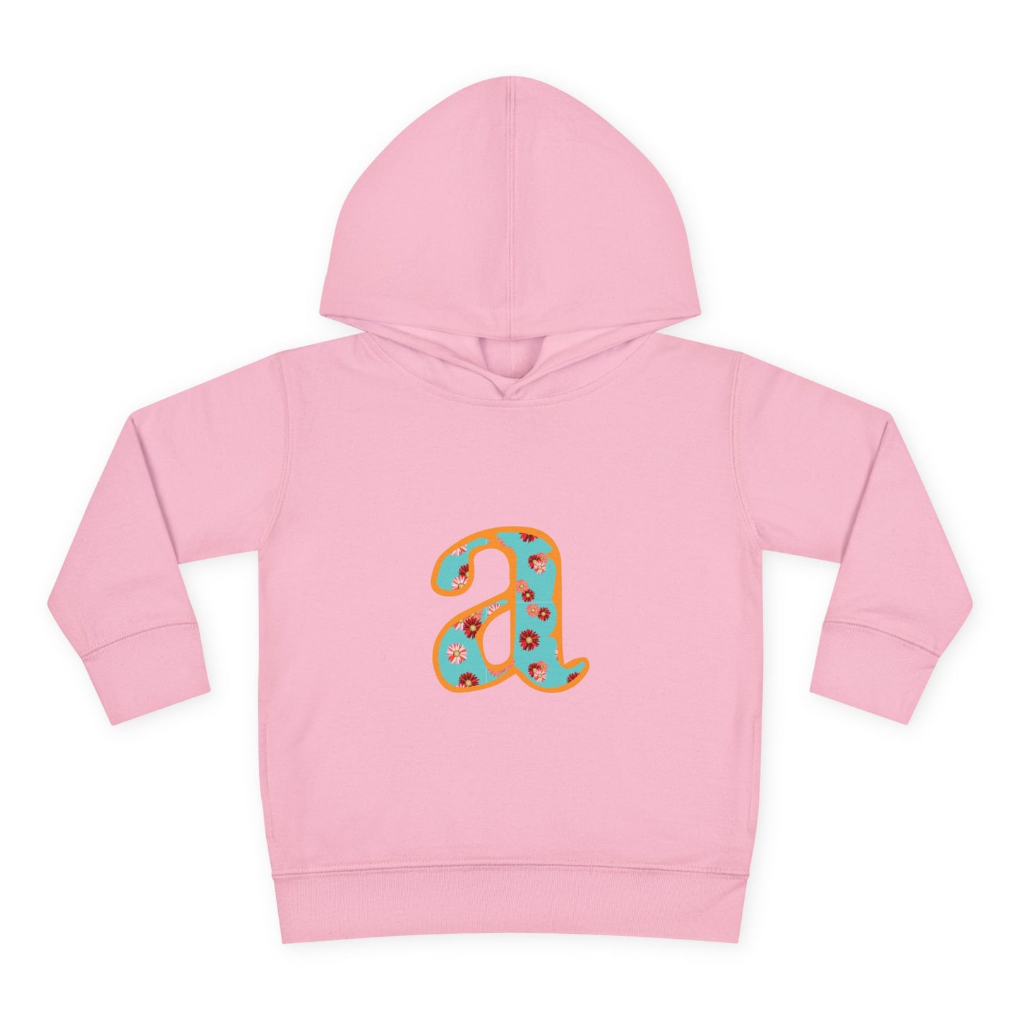 Personalized Toddler Fleece Hoodie, Cozy Kids Sweatshirt, Customizable Letter Hoodie, Fun Pullover for Toddlerwear, Perfect Gift for Kids