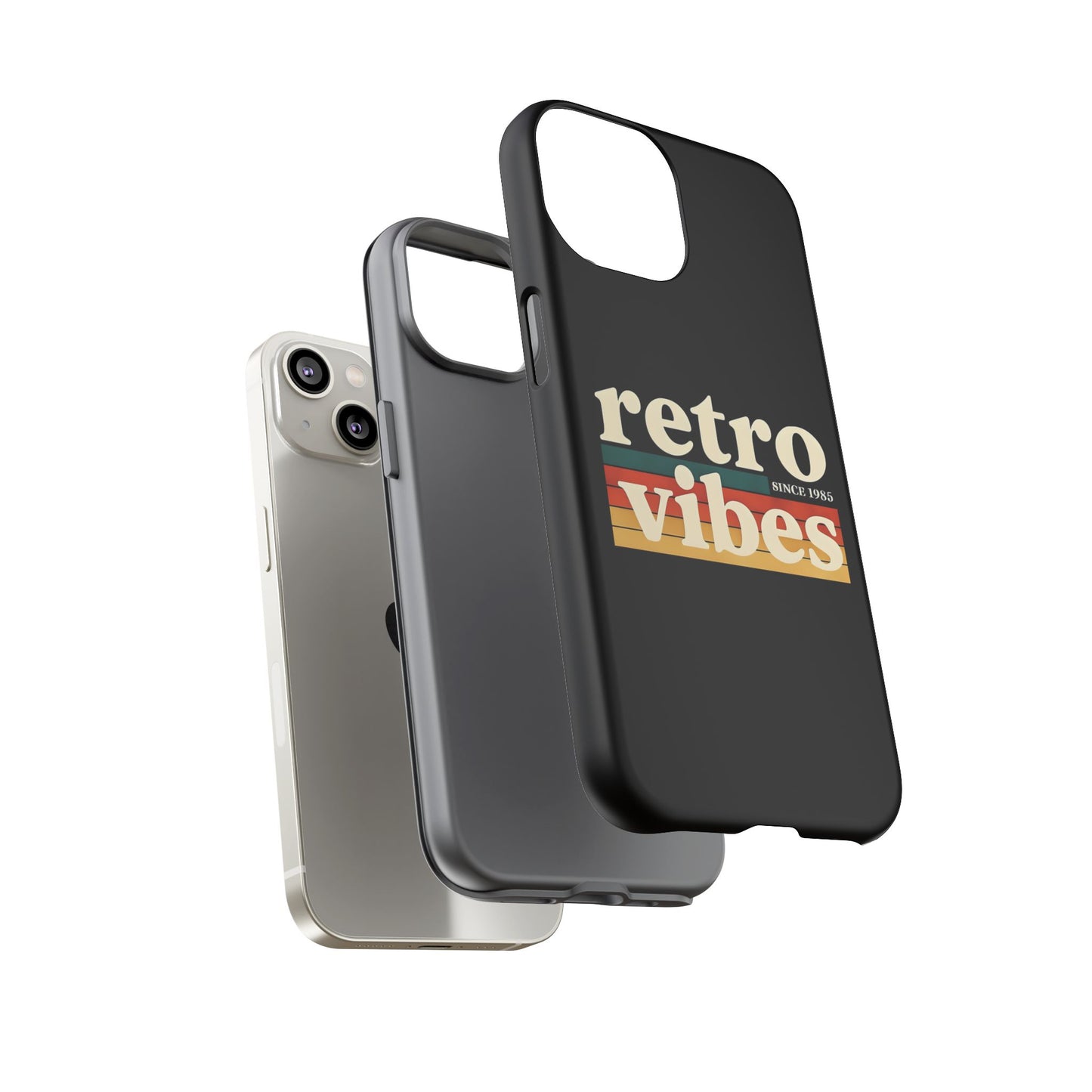 Retro Vibes Phone Case, Tough Phone Cover, Vintage Style Case, Gift for Music Lovers, Retro Aesthetic Accessory
