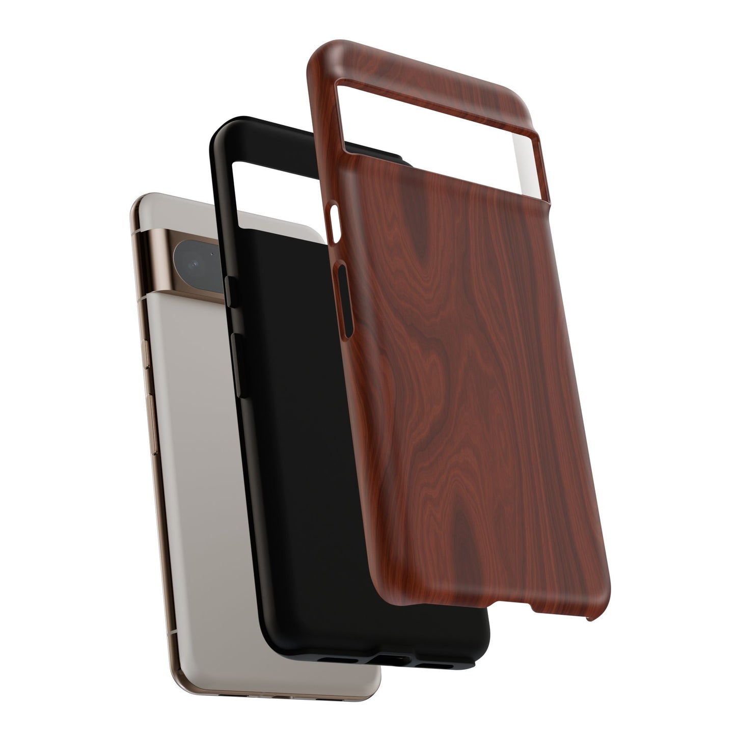 Wood Grain Phone Case, Stylish Tough Cases, Nature-Inspired Protective Cover, Unique Gifts for Him and Her, Eco-Friendly Tech Accessory