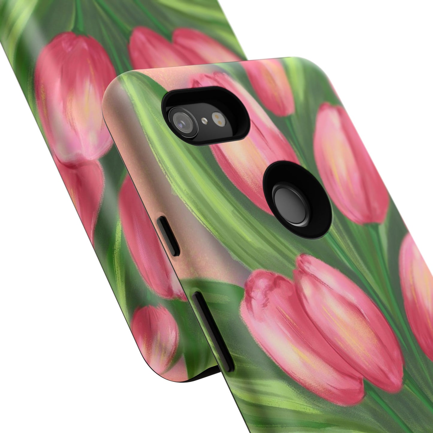 Floral Phone Case with Vibrant Tulips - Tough Cases for Garden Lovers, Spring Gifts, Nature Enthusiasts, Unique Gadget Accessories, [...]