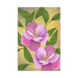 Matte Canvas, Stretched, 1.25" Tulips Pink and Purple Flowers
