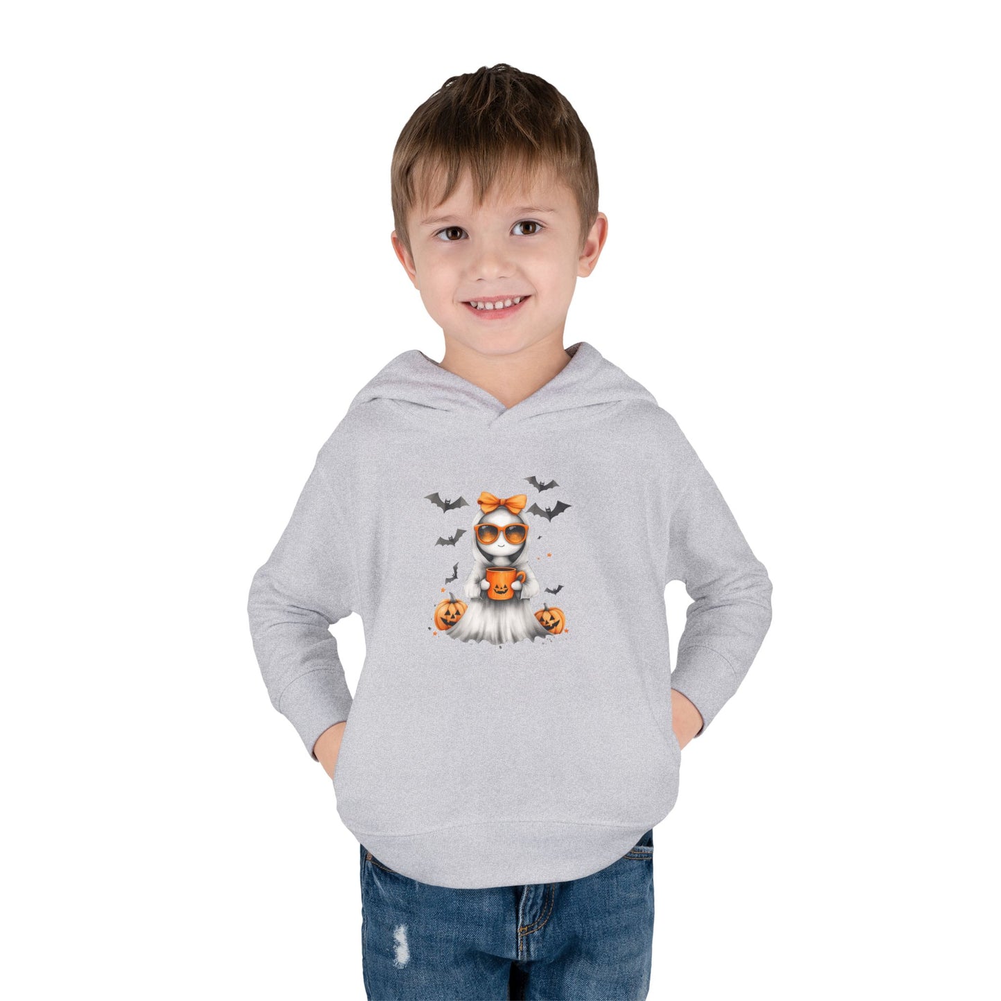 Adorable Halloween Toddler Fleece Hoodie with Cute Pumpkin Design, Kids Halloween Outfit, Fall Fashion, Cozy Kids Sweatshirt