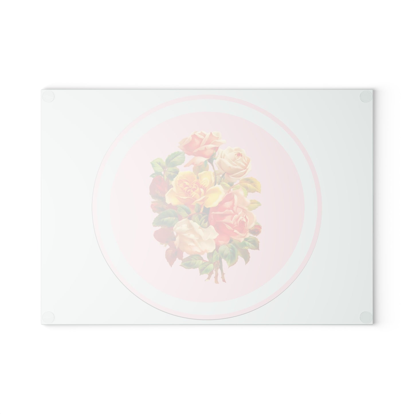 Floral Glass Cutting Board | Kitchen Decor, Gift for Home Chefs, Wedding Present, Housewarming Gift, Floral Design