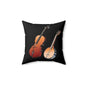 Musical Instruments Throw Pillow, Guitar Banjo Cushion, Home Decor, Gift for Music Lovers, Cozy Accent Pillow