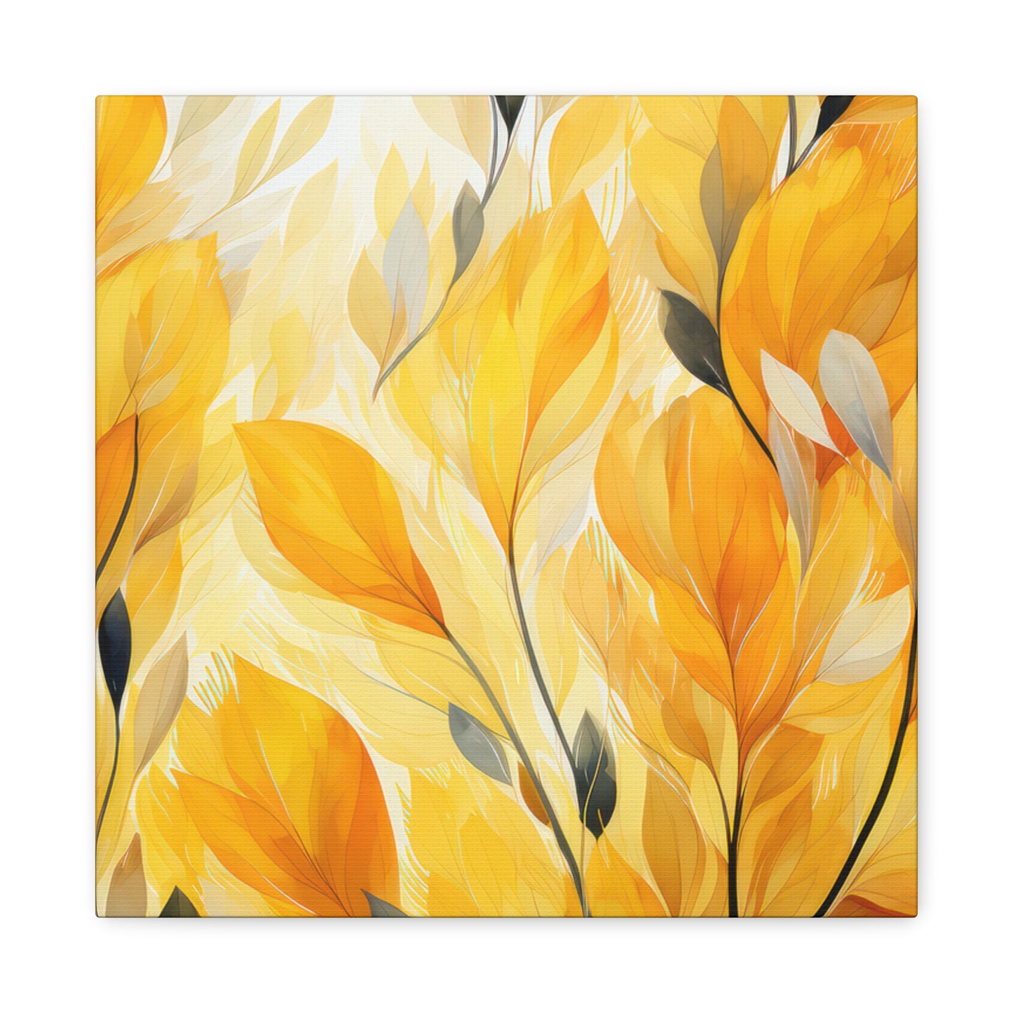 Gorgeous Yellow Matte Canvas Art Print, Stretched, 1.25"