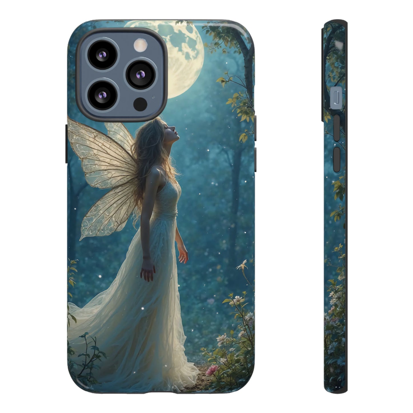 Fairy Moon Phone Case | Tough Cases for Nature Lovers, Fantasy Gift, Boho Phone Accessory, Ethereal Aesthetic, Magical Design
