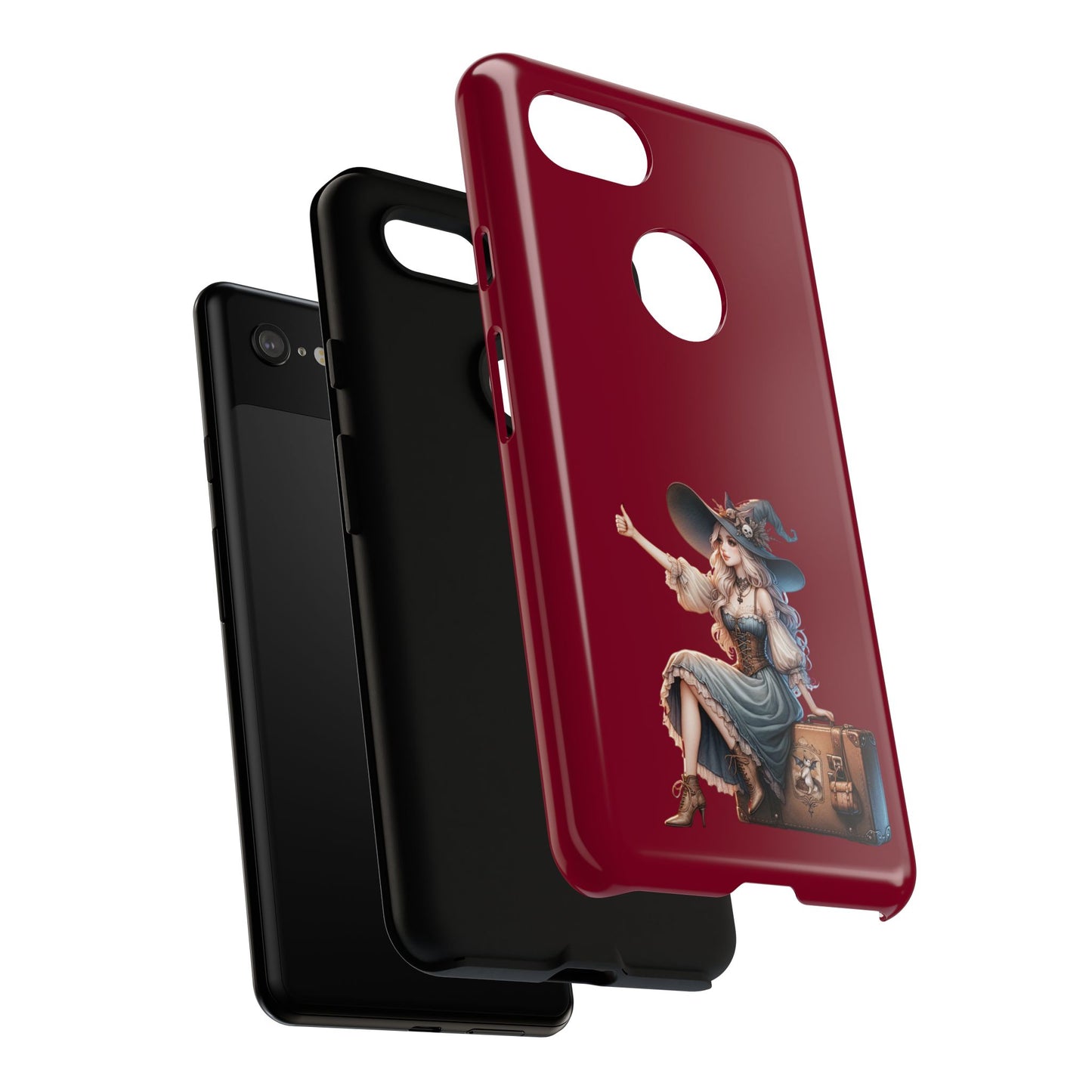 Witchy Phone Case - Magical, Durable - Halloween Gift, Cosplay Accessory, Cute Witch Design