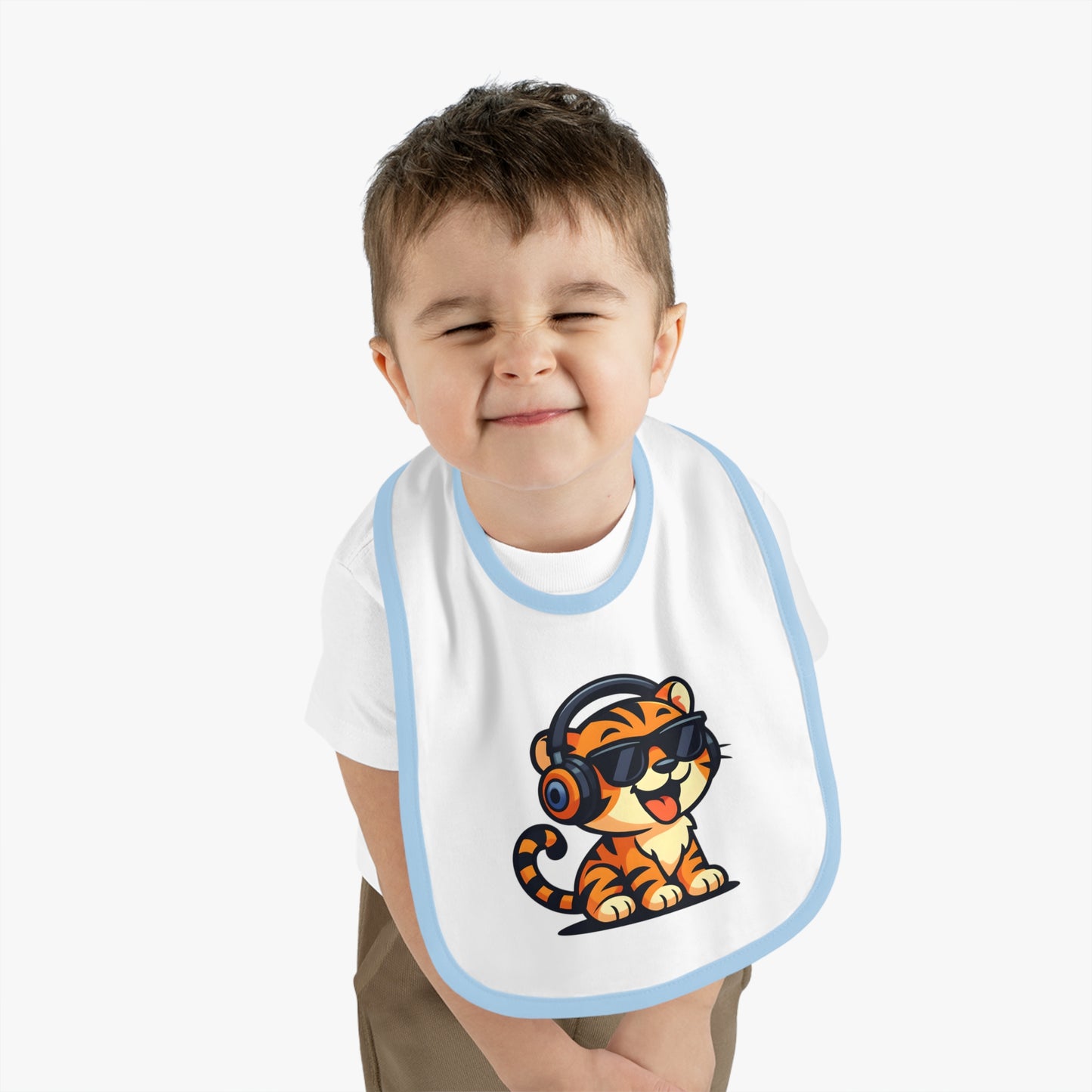 Cool Tiger Baby Bib, Cute Bib for Toddlers, Fun Feeding Accessory, Birthday Gift for Kids, Stylish Baby Gear