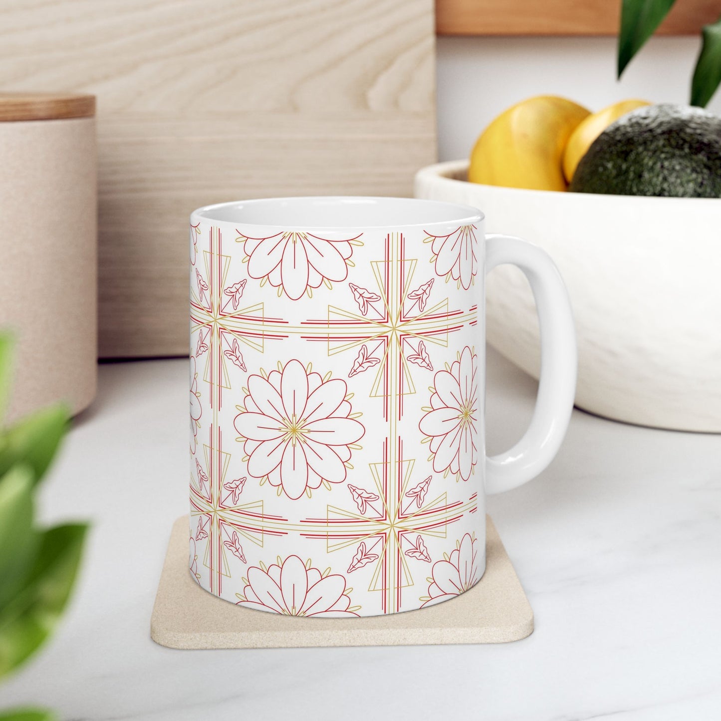 Chic Floral Ceramic Mug | Perfect for Tea Lovers, Coffee Gifts, Home Decor, Spring Celebrations, Mother's Day